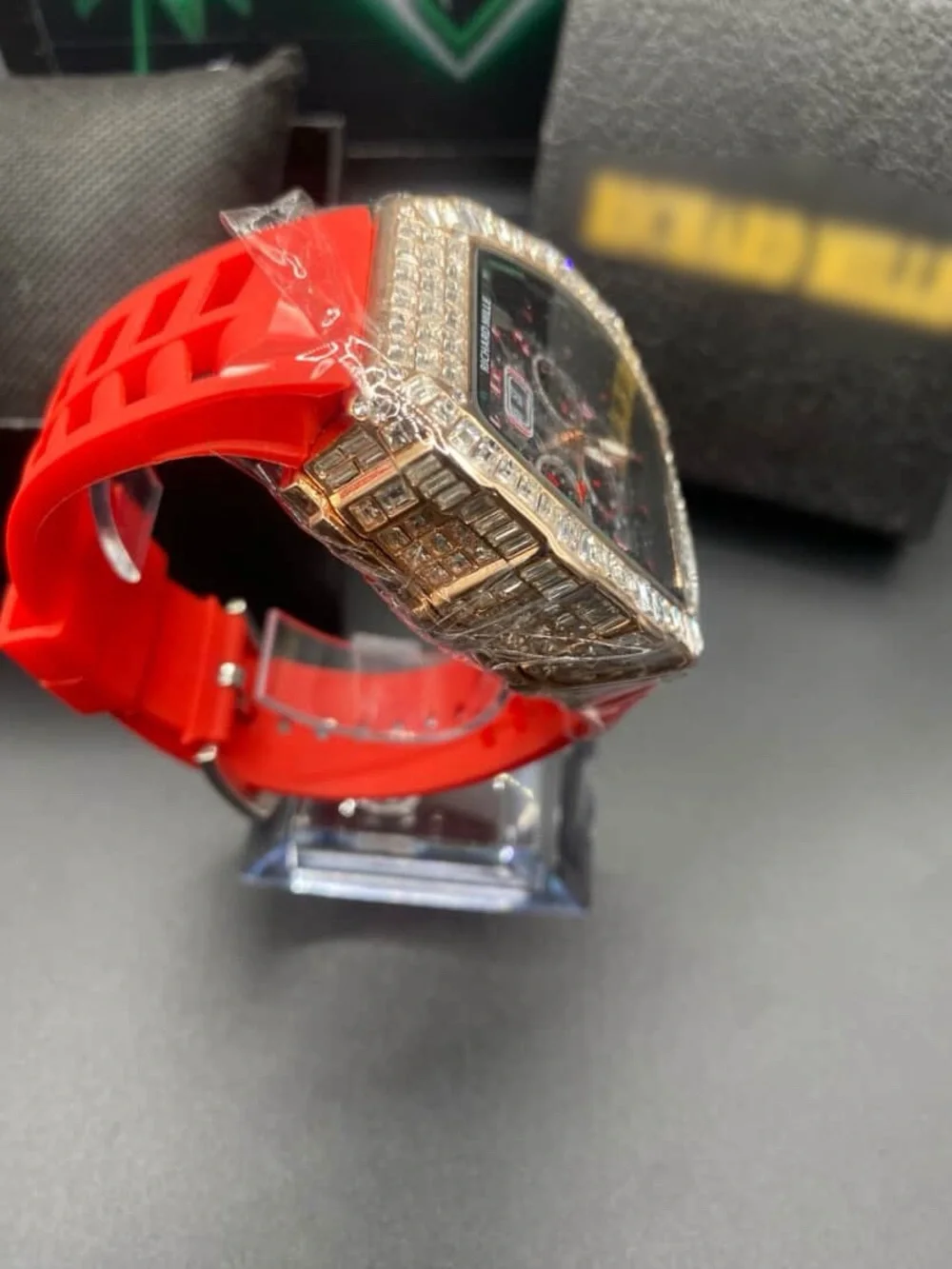 RM011 Chronograph Watch Diamond Case *Box Included*